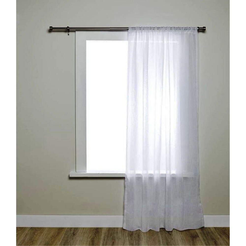 NEW 50x84 UMBRA Wind Sheer Window Drapery Panel Curtain Rod Pocket White NIP